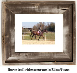 horse trail rides near me in Edna, Texas